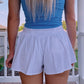 Athletic Skort- White & Black