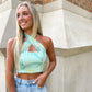 Criss Cross Halter- Mint