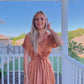 Tie Up Romper- Ginger