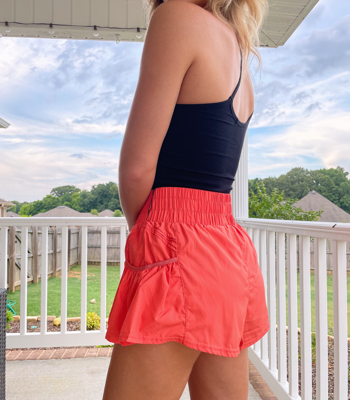 The Flirty Short- Coral