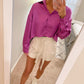 Satin Crop- Violet