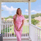 Button Up Midi- Pink