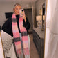 Pink Check Scarf