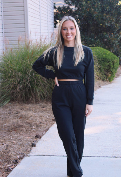 Ava Lounge Set- Black
