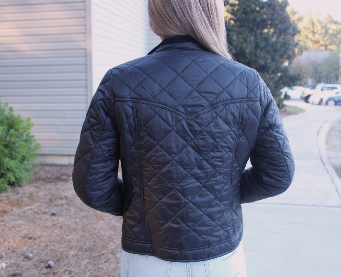 Quilted Jacket– Black