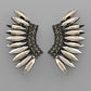 Crystal Black Earring