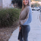 Amelia Sweater- Tan/Blue