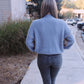 Amelia Sweater- Tan/Blue