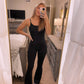 Full Length Flare Bodysuit- Black