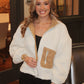 Sherpa Jacket- Cream/Tan