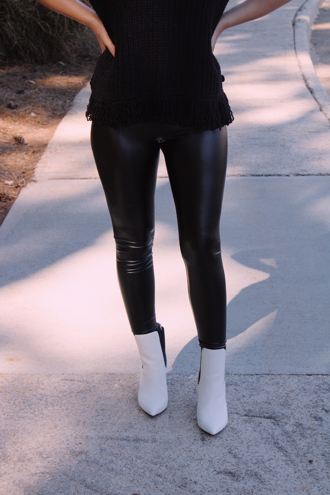 Leather Legging- Black