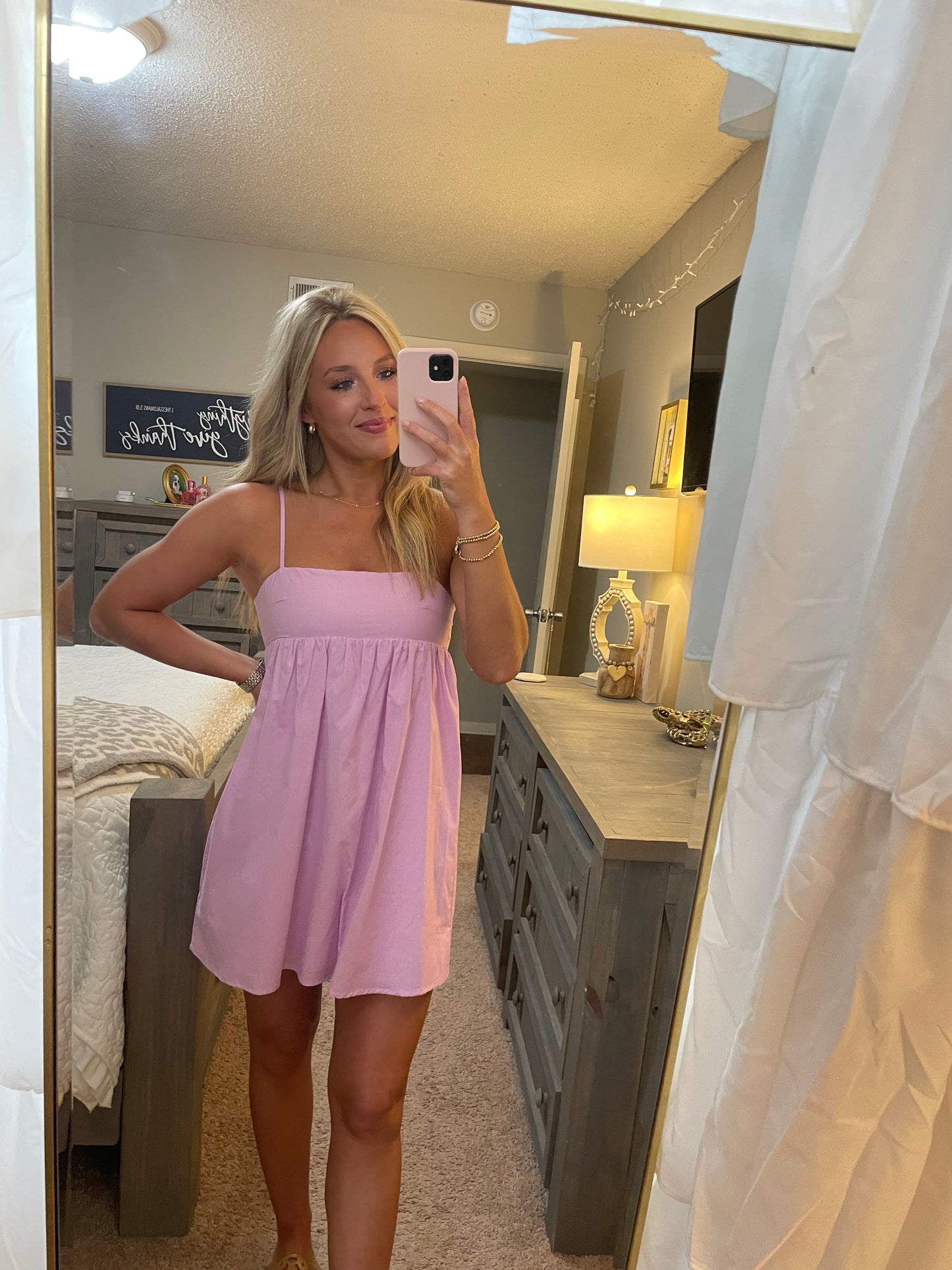 Mini Cami Dress- Lilac