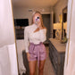Slit Shoulder Top- White