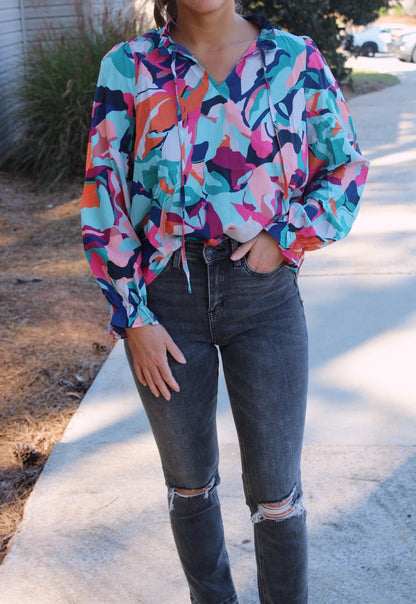 Kimberly Top- Multicolor