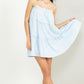 Tie Strap Mini Dress- Light Blue