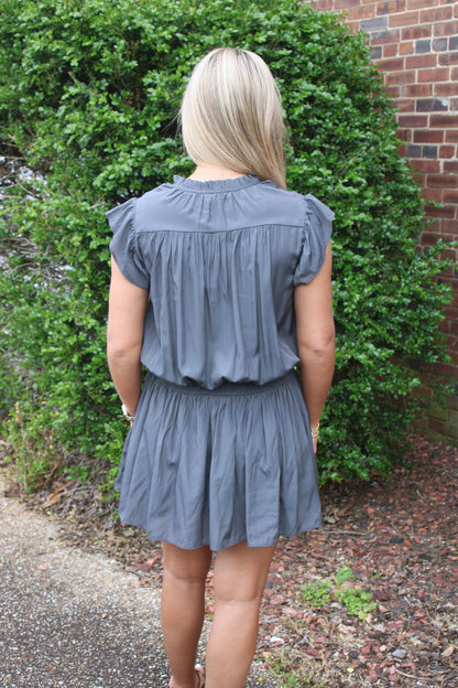 Poppy Dress- Charcoal
