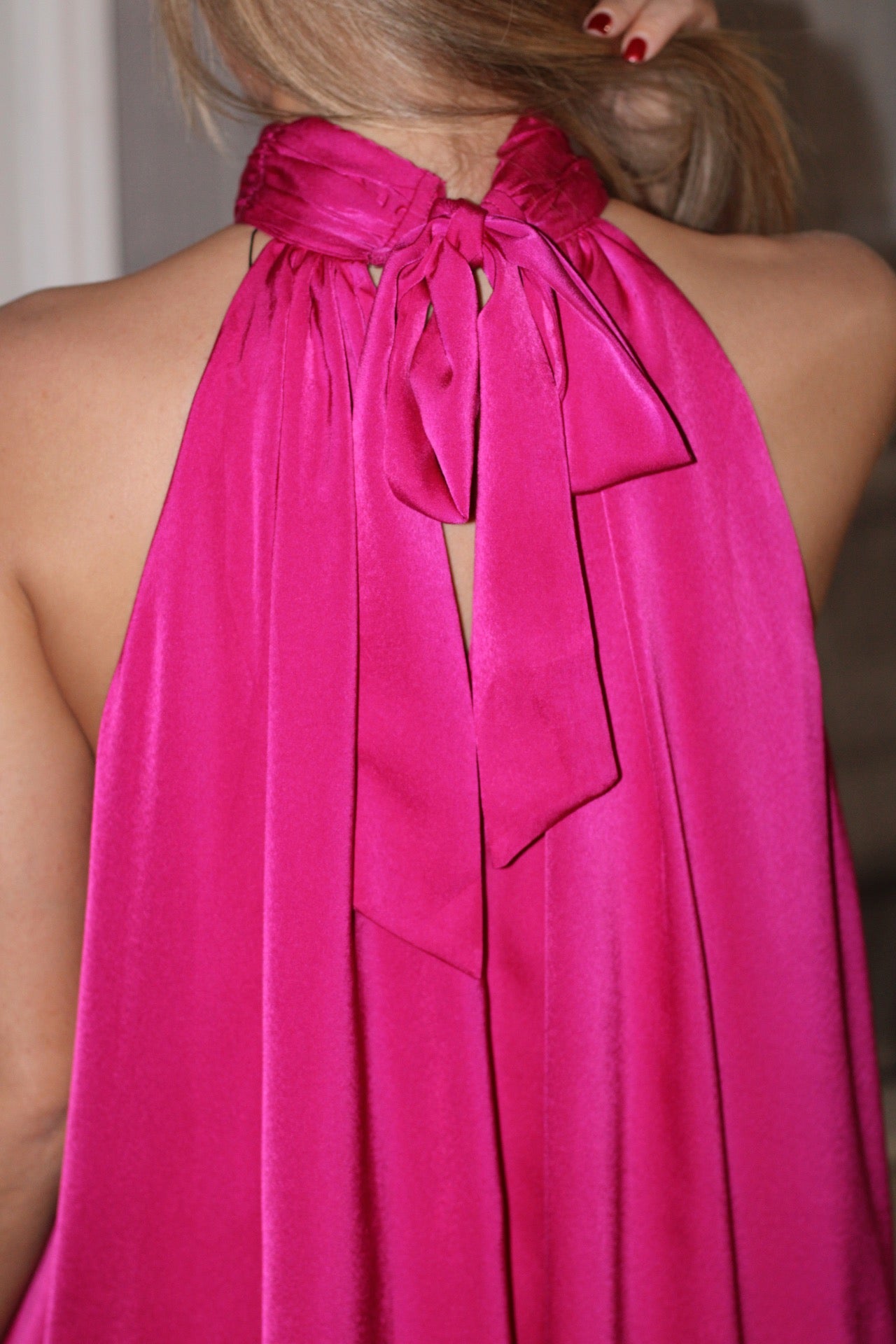 Isabelle Dress- Fuchsia