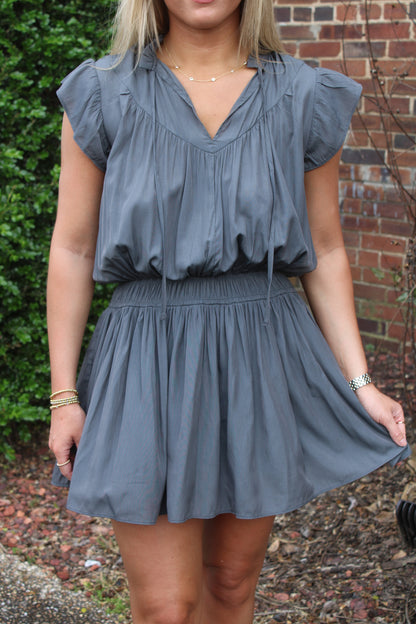 Poppy Dress- Charcoal
