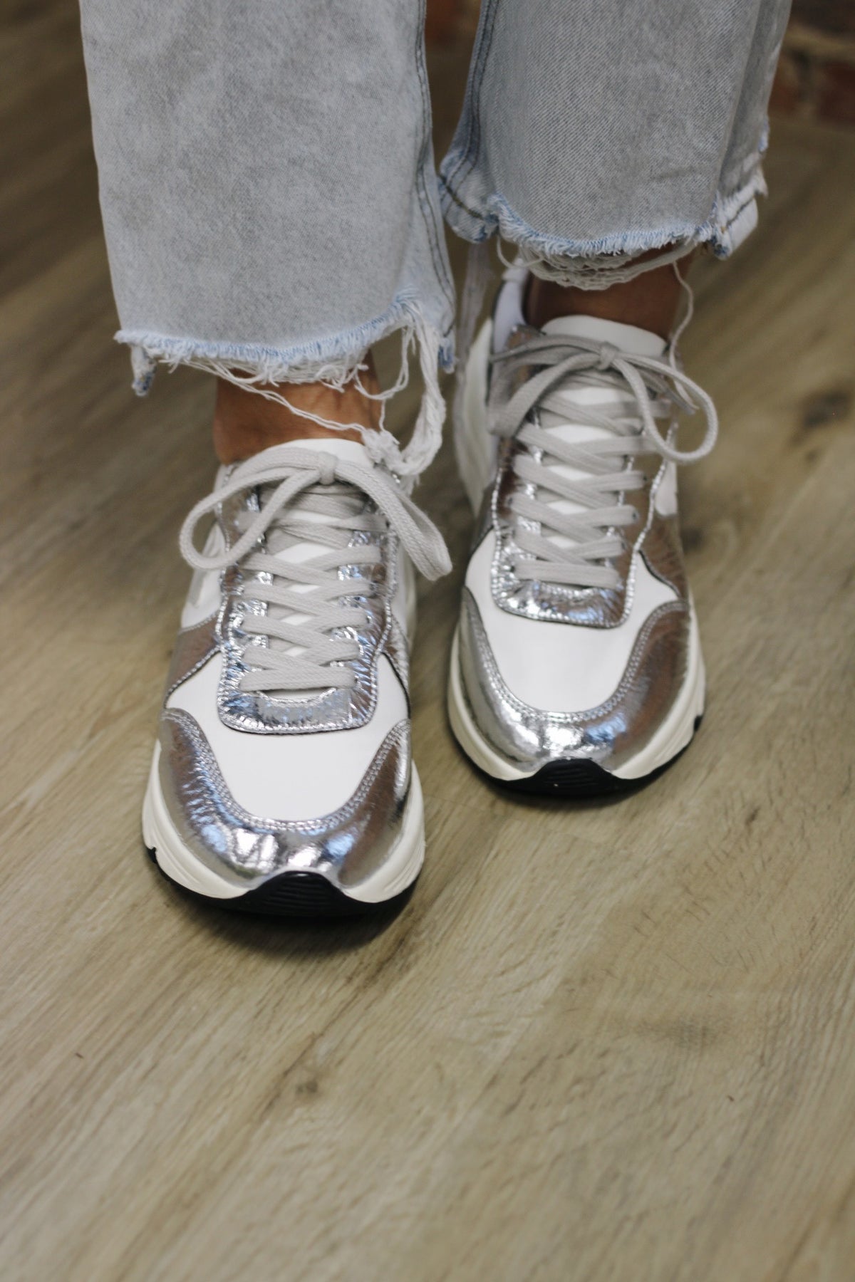 Star Sneaker- Silver