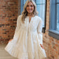 Poplin Dress- Cream
