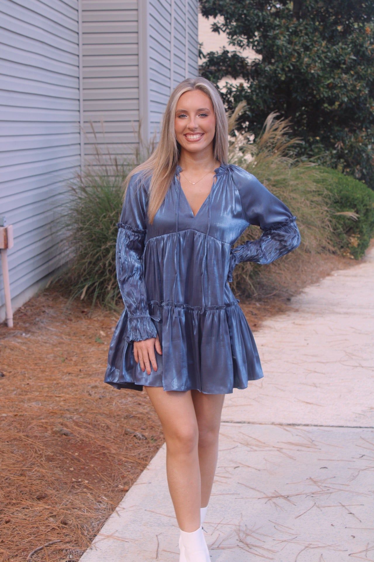 Charlotte Dress- Midnight blue