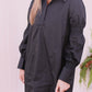 Collared Mini Dress- Black