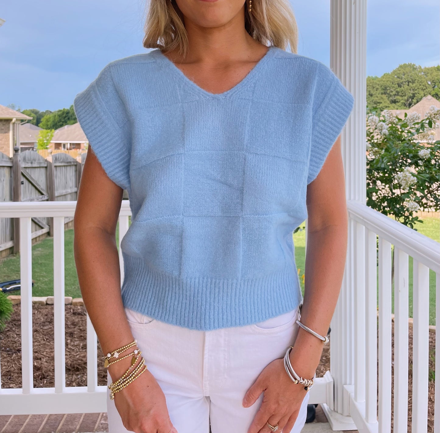 Lyla Sweater- Light Blue