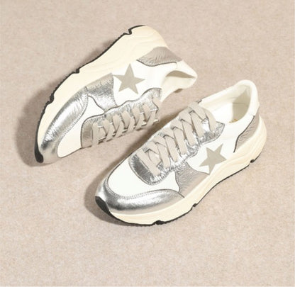 Star Sneaker- Silver