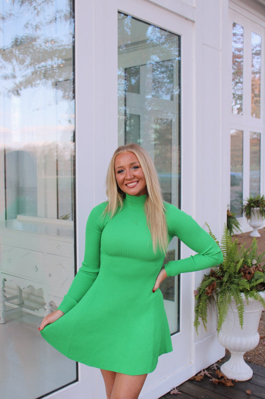 Fit and Flare Mini- Green