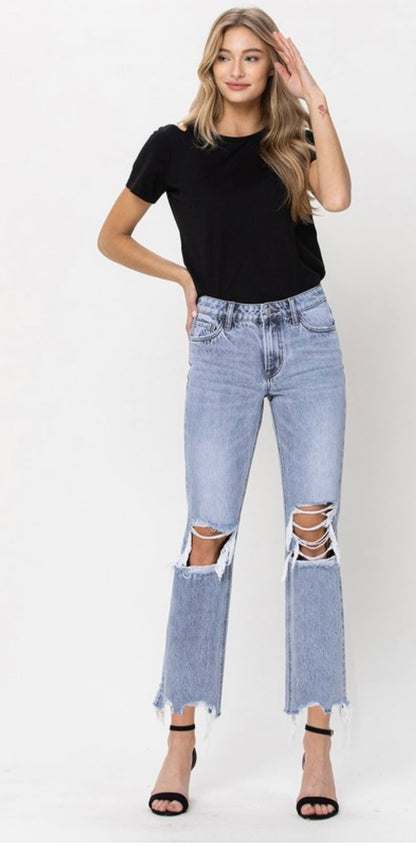 90’s Straight Crop Jeans
