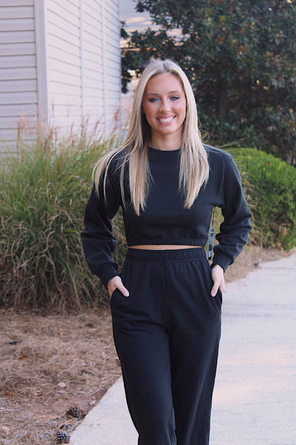 Ava Lounge Set- Black