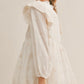 Lace Ruffle Dress- Cream