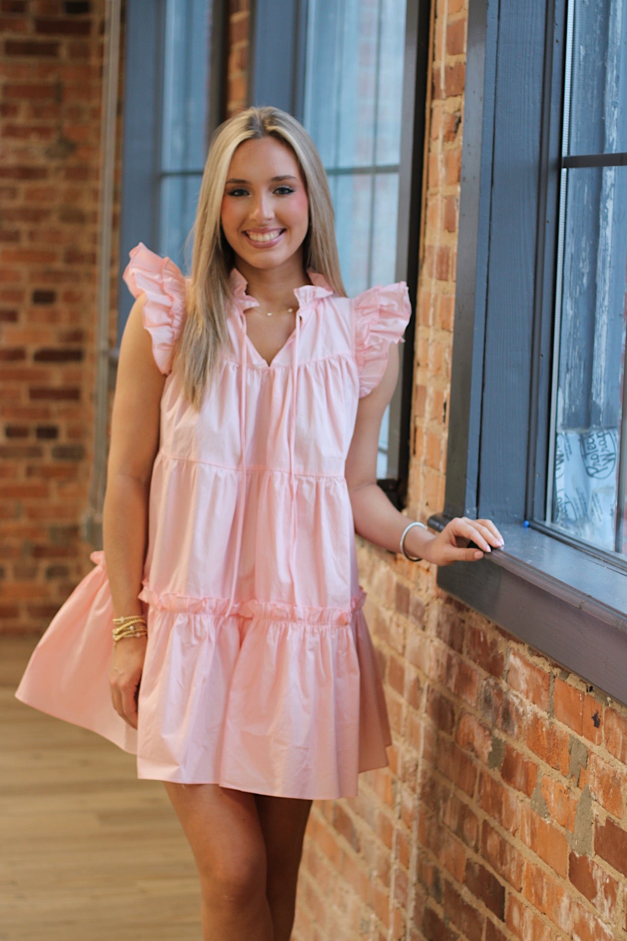 Babydoll Dress- Light Pink