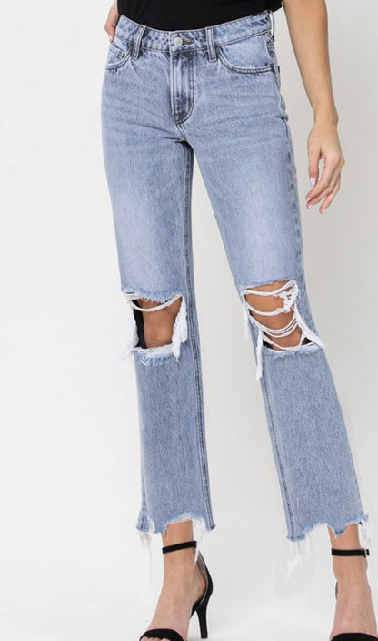 90’s Straight Crop Jeans
